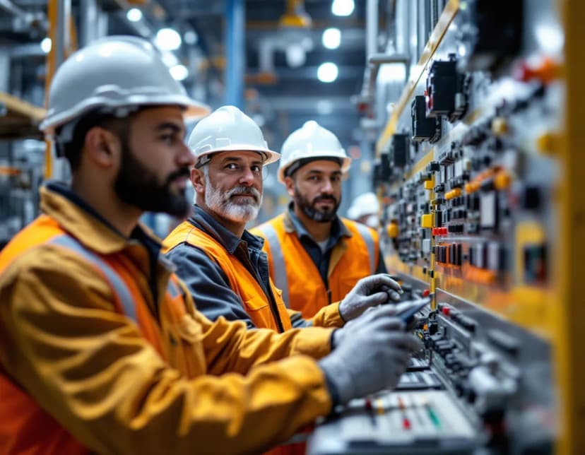 Instrumentation and controls engineer performing I&C system testing and commissioning verification for industrial facility control systems